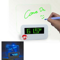 Led Light Fluorescent Message Board Music Digital Alarm Clock